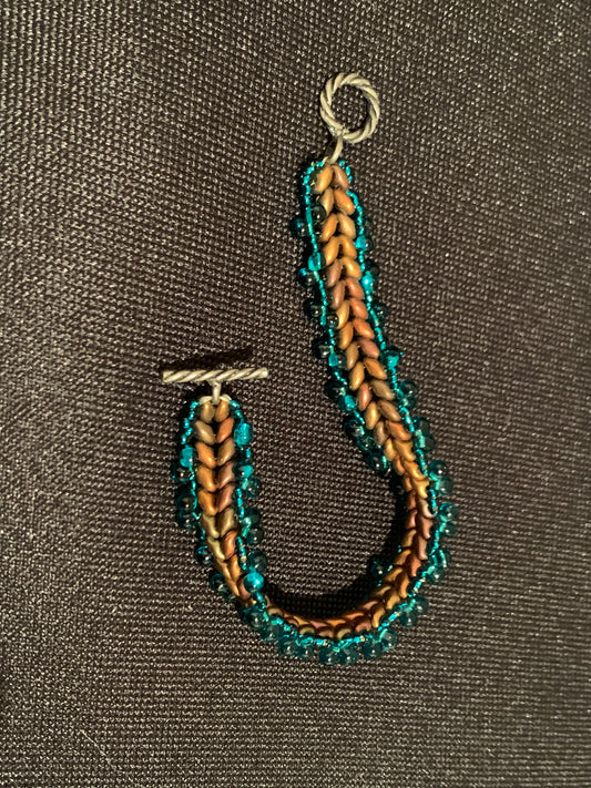 Herringbone Beaded Bracelet