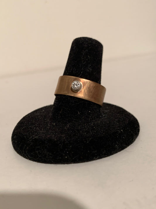 Copper Ring w/ CZ
