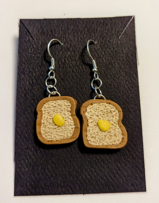 Buttered Toast Earrings