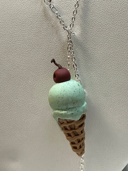 Ice Cream Cone Necklace
