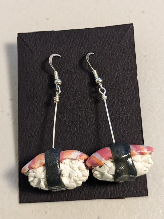 Salmon Nigiri Sushi Earrings